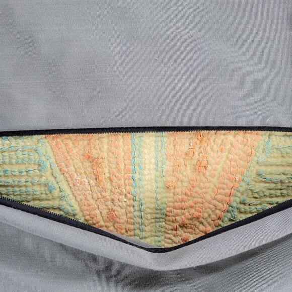 Handmade Hooked Wool Pillow Cover Dog Sailboat Nautical Coastal 17x17 - Picture 9 of 11